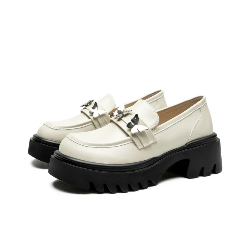 FLOSSIE Loafers Women's White/Black-7