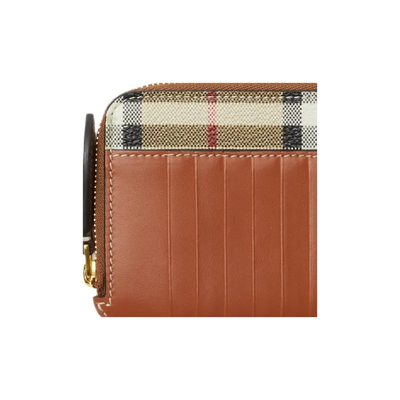 Burberry Polyurethane Card Holder Regular Women's Archive Beige-2