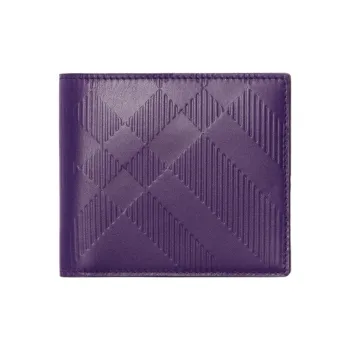 Burberry Calfskin Wallet Regular Men's Royal Purple