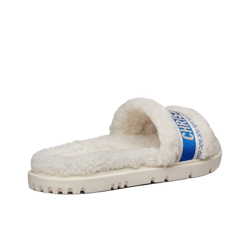 DIOR Dway Rubber Sole Slide Slippers Women's Lake Blue-3