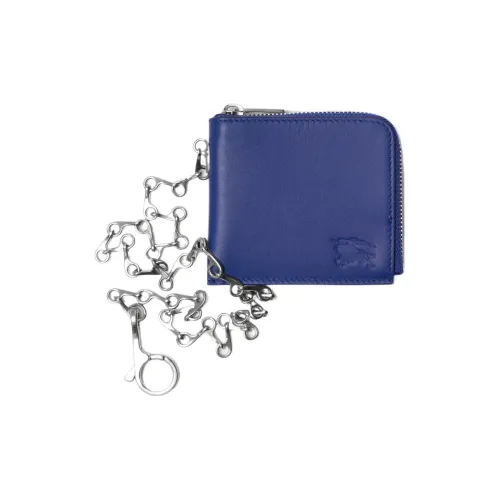 Burberry Calfskin Wallet Regular Men's Knight Blue