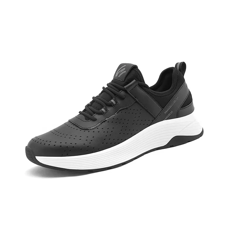 WALK SOUL Wear-Resistant Breathable Coverage Lightweight Height Increasing Low-Top Casual Shoes Men's-1