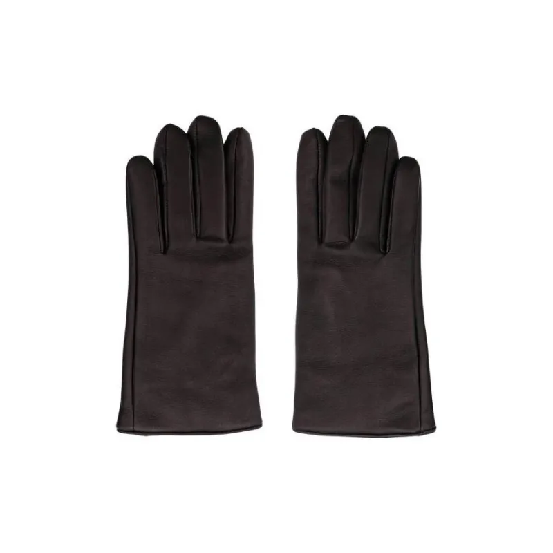 SAINT LAURENT Leather Gloves Women's Black-1