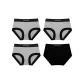4 Pack (3 Gray+Black)