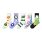 Cartoon Crew Socks F Set-5 Pack