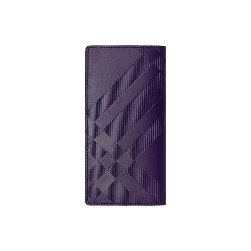 Burberry Calfskin Wallet Regular Men's Royal Purple-1