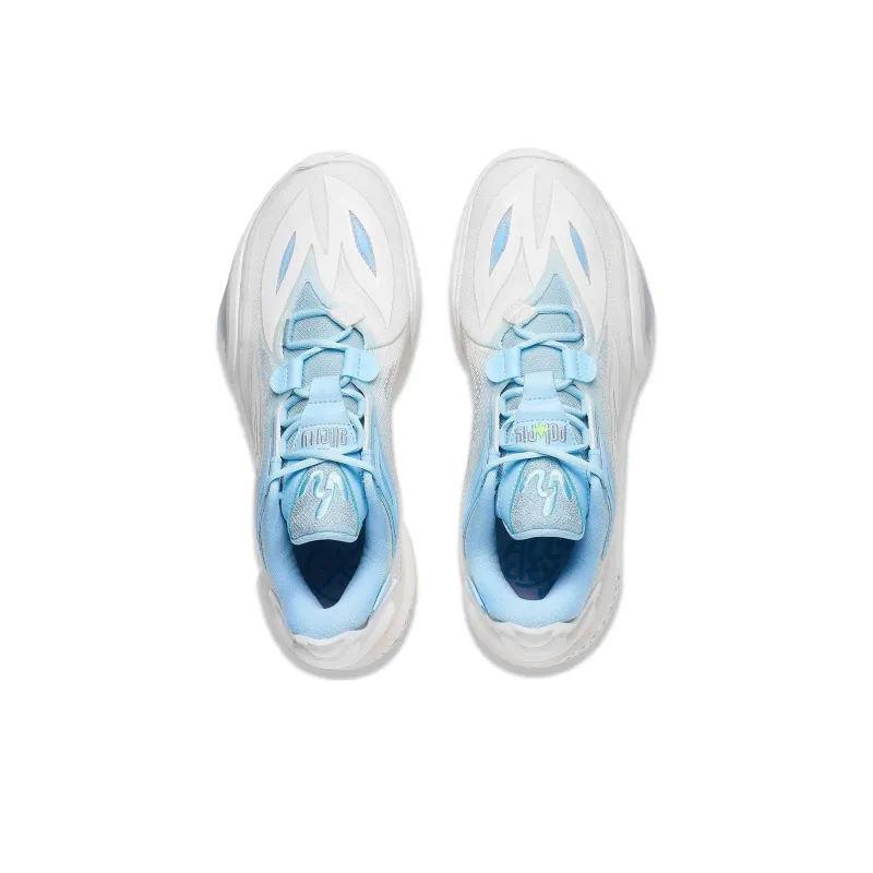 LiNing Wade All City 11 V2 Cushioning, Wear Resistant Low Top Basketball Shoes Men's Mist White-3