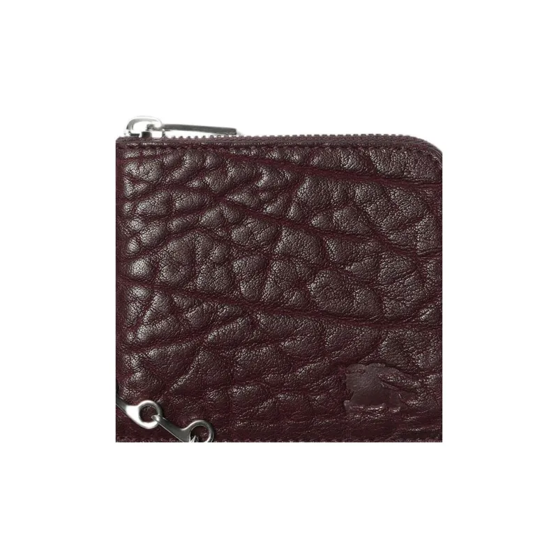 Burberry Leather Wallet Regular Men's Burgundy-2