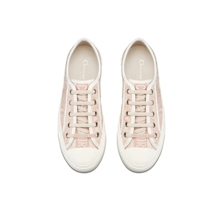DIOR Walk'n'Dior Toile De Jouy Low Top Stylish Skateboarding Shoes Women's Light Pink-4
