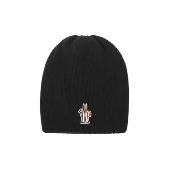 Moncler Grenoble Logo appliqué Virgin wool Beanie