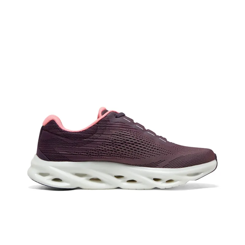 Skechers Go Run Speed Durable Breathable Low-Top Running Shoes Women's Deep Plum Red-1
