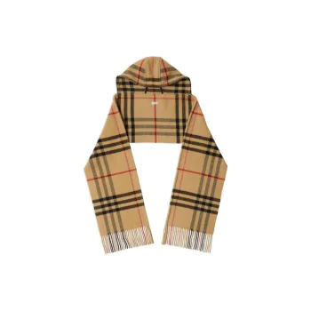 Burberry Checked Fringed Edge Scarf