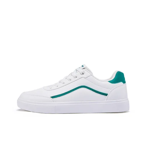 XTEP Skateboard Shoes Men Low-Top Sail White/Knight Green