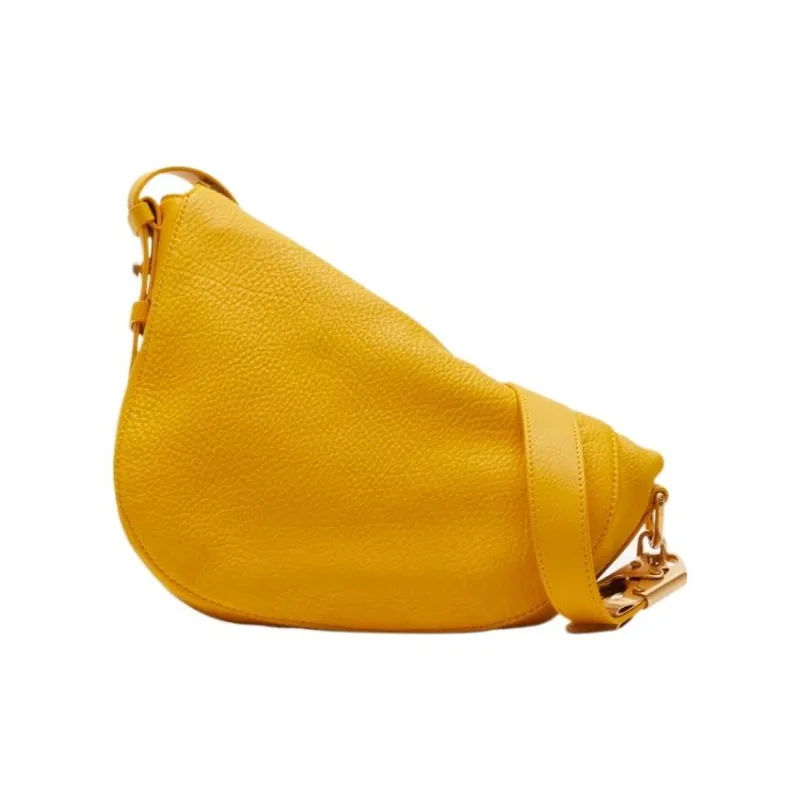 Burberry Calfskin Handbag, Shoulder Bag Women's Don't Touch Me Yellow-2