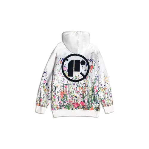 DNBH Sweatshirts Unisex White Floral Pattern