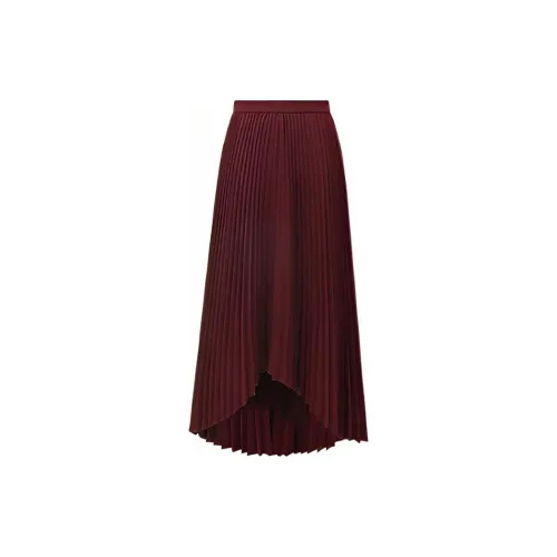 COCOBELLA Casual Long Skirts Women's Burgundy