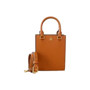 TORY BURCH Blake Cow Leather Sheet Music Bag Handbag Shoulder Bag Crossbody Bag Mini Women's Brown