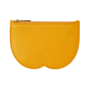 Burberry Calfskin Storage Bag Small Size Women's Touch Me Not Yellow