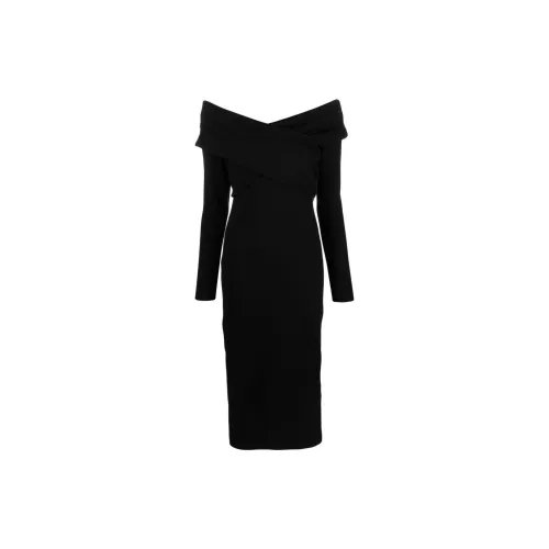 EMPORIO ARMANI Long-Sleeved Dresses Women's Black