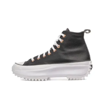 Converse Run Star Hike Platform Metallic & Leather High Top 'Black'