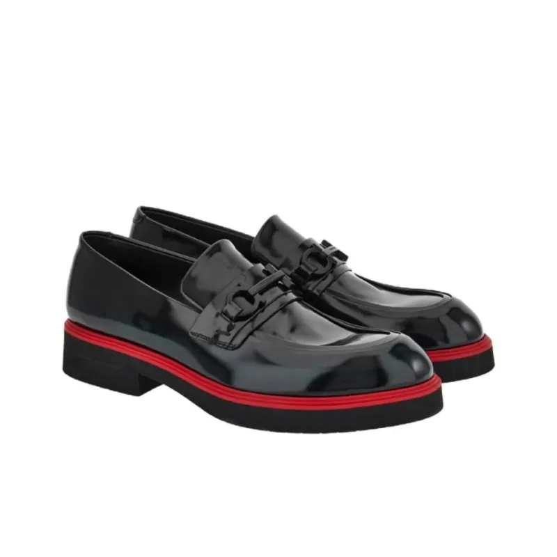 FERRAGAMO Gancini-ornament Leather Mocassins-2