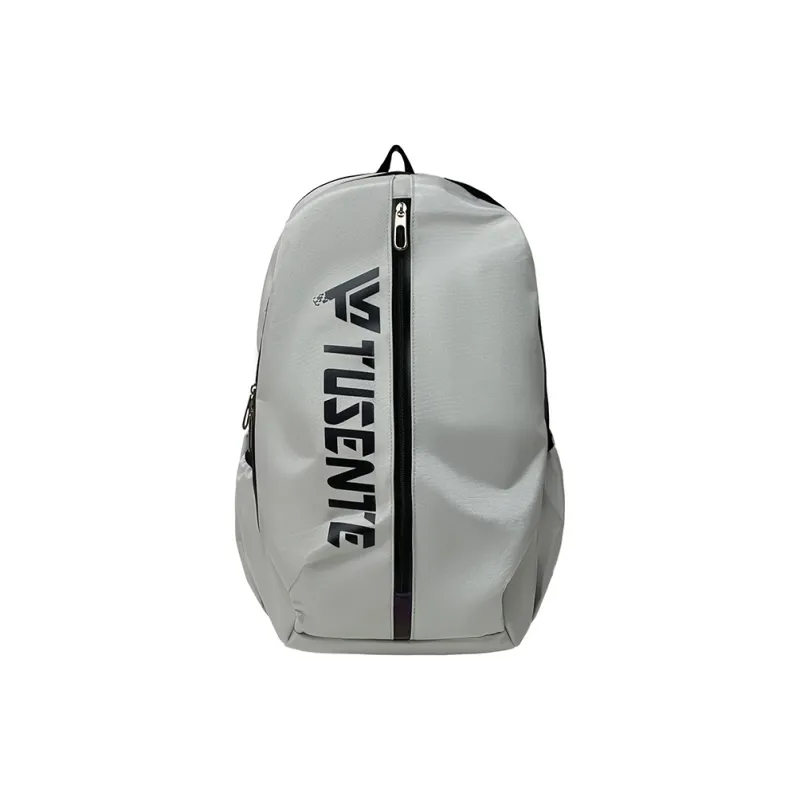 Deli Bear Oxford Backpack Large Size Unisex Gray/Dark Gray/Black/Red-0