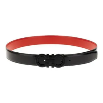 Ferragamo Reversible Gancini Leather Belt