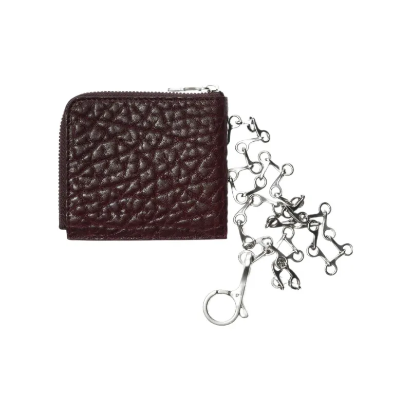 Burberry Leather Wallet Regular Men's Burgundy-1