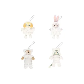 Disney 2023 Winter Season Collection 1 Set Of 4 Pcs Dolls Plush Pendant