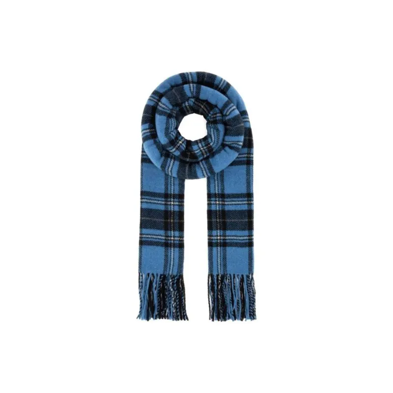 GANNI Knit Scarves Women's Blue Black-0