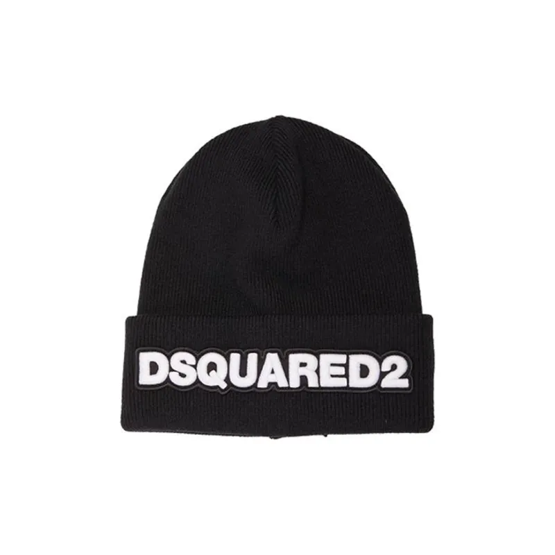DSQUARED 2 Logo patch Wool Beanie-0
