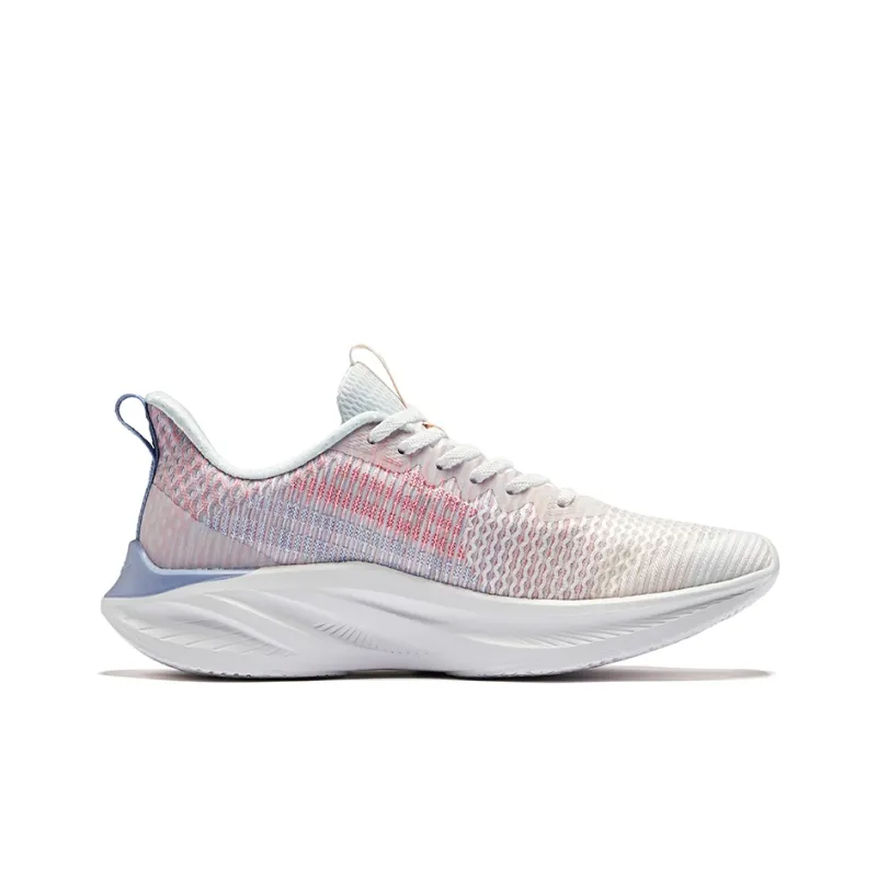 Erke Low Top Running Shoes Women's White Crescent-1