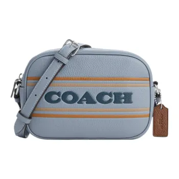 COACH Jamie Litchi Grain Grained Leather Camera Bag Shoulder Bag Crossbody Bag Mini Women's Blue