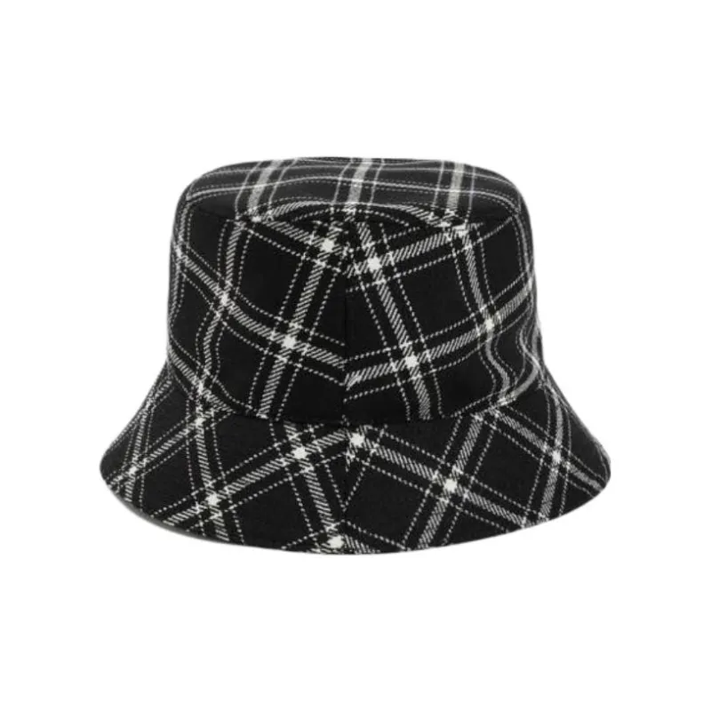 MARNI Logo-embroidered Checked Bucket Hat-1