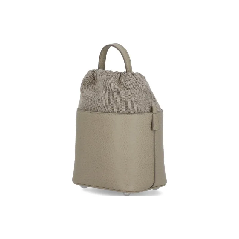 Maison Margiela 5AC Number Patch Drawstring Bucket Bag-2
