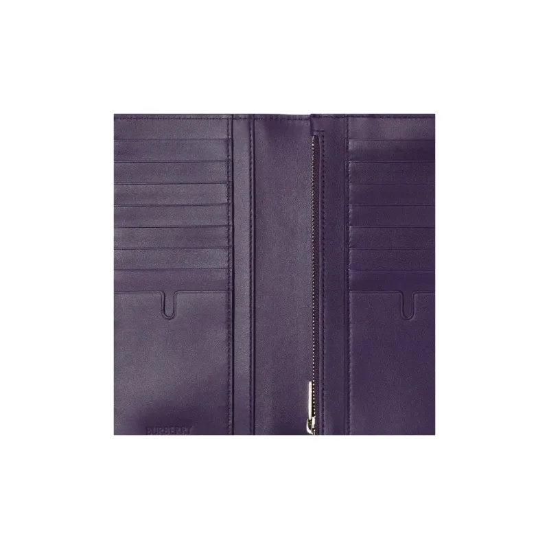 Burberry Calfskin Wallet Regular Men's Royal Purple-3