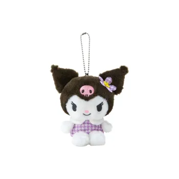 Sanrio Kuromi Multicolor Houndstooth Dolls Plush Pendant 14cm Height