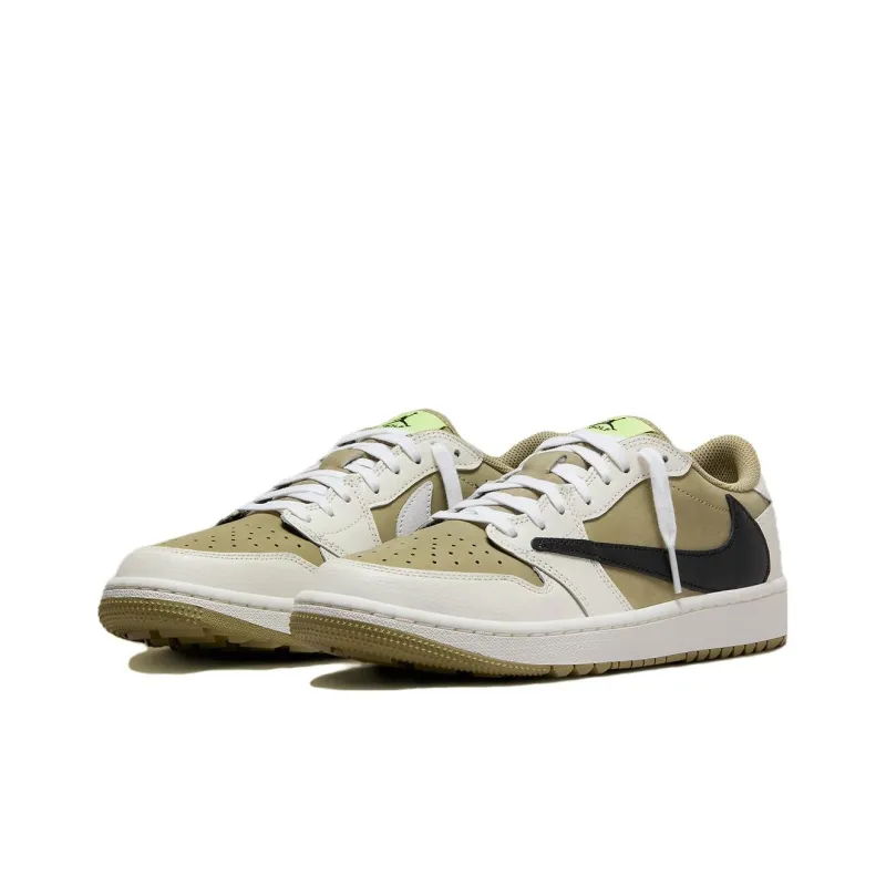 JORDAN 1 Retro Low Golf Travis Scott Neutral Olive-2