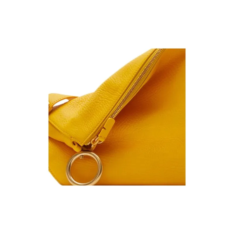 Burberry Calfskin Handbag, Shoulder Bag Women's Don't Touch Me Yellow-4