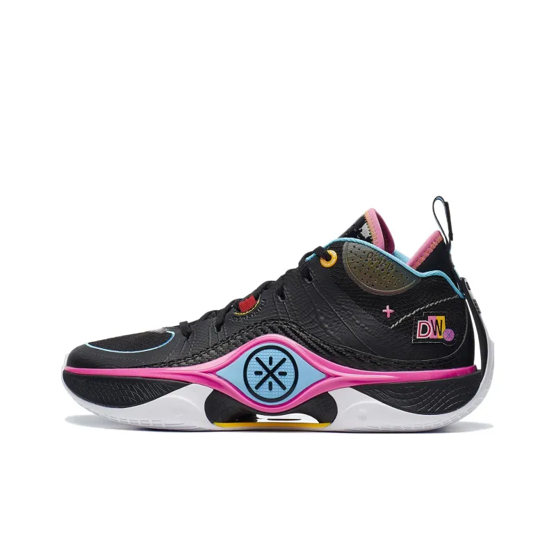 LiNing Wade Shadow 5 Cushioned Slip Resistant Low Top Basketball Shoes Men's Black-0