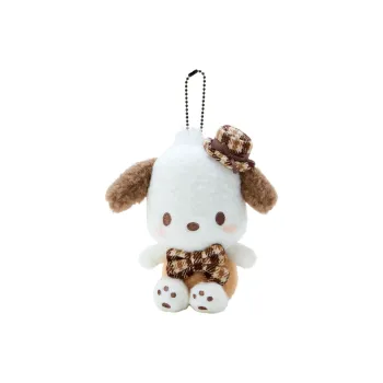 Sanrio Pacha Dogs Mocha Plaid Collection Dolls Plush Pendant 16cm High