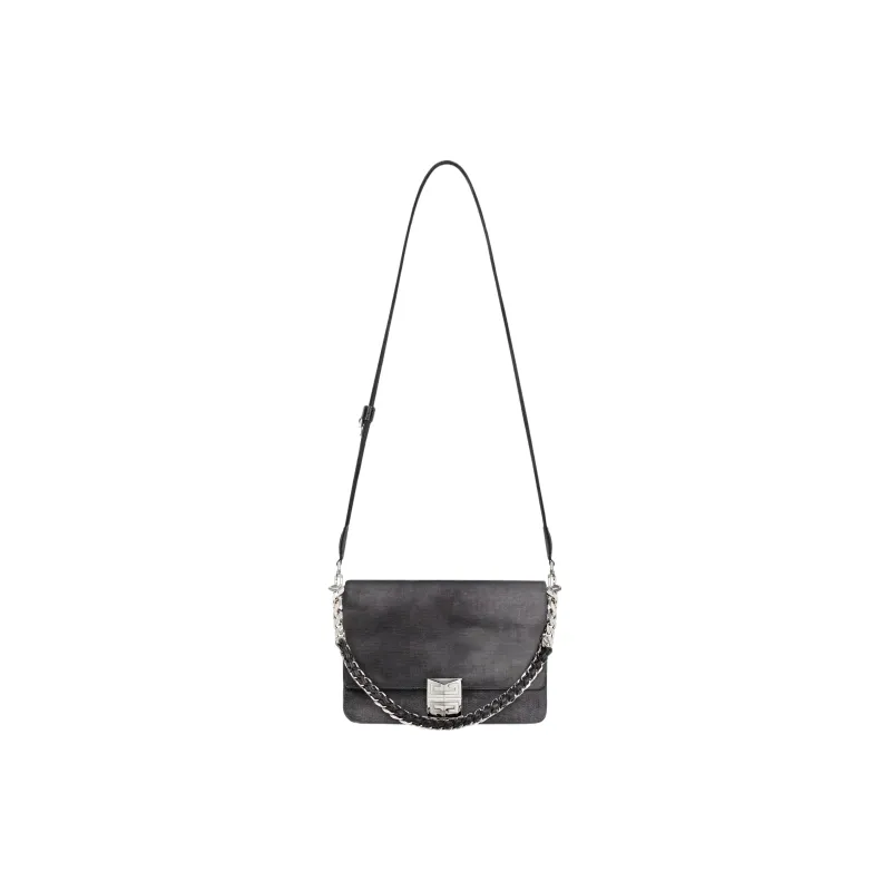 Givenchy Denim Shoulder Bag Crossbody Bag Medium Size Women's Dark Gray-1