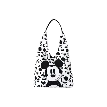 MESUCA Disney Collaboration Canvas Bag Shoulder Bags Women's Black & White