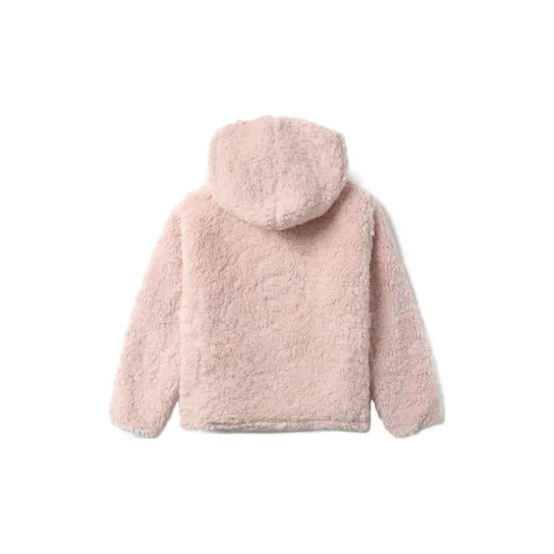 A BATHING APE Sherpa Hoodie Jacket Pink-6