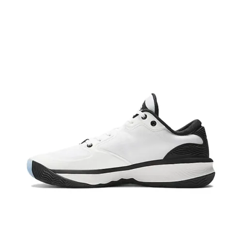 New Balance Hesi Cushioned Wear Resistant Breathable Low Top Vintage Basketball Shoes Men's White Black