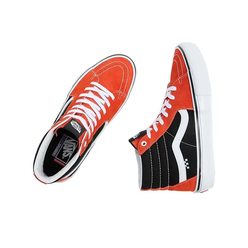 Vans Skate Sk8 Hi 'Red Black'-2