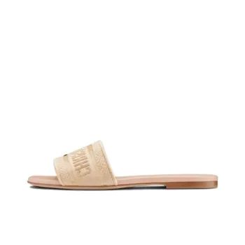DIOR Dway Slide Slippers Women's Gold
