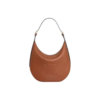 CELINE Soft Calfskin Handbag, Shoulder Bag Women's Brown