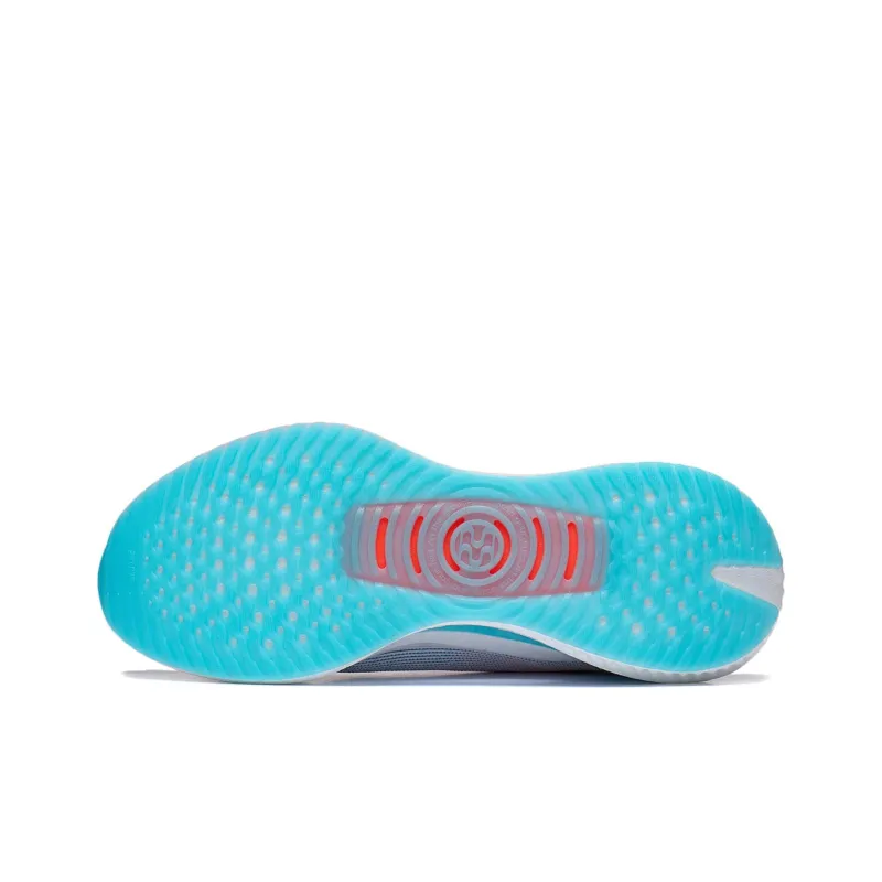 LINING Jueying 2 Essential Running Shoes Men Low Top Standard White/Light Wax Blue-4