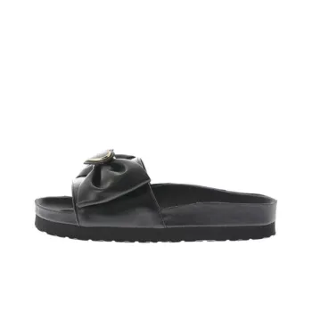MOSCHINO Rubber Sole Slip-Resistant Slide Slippers Women's Black